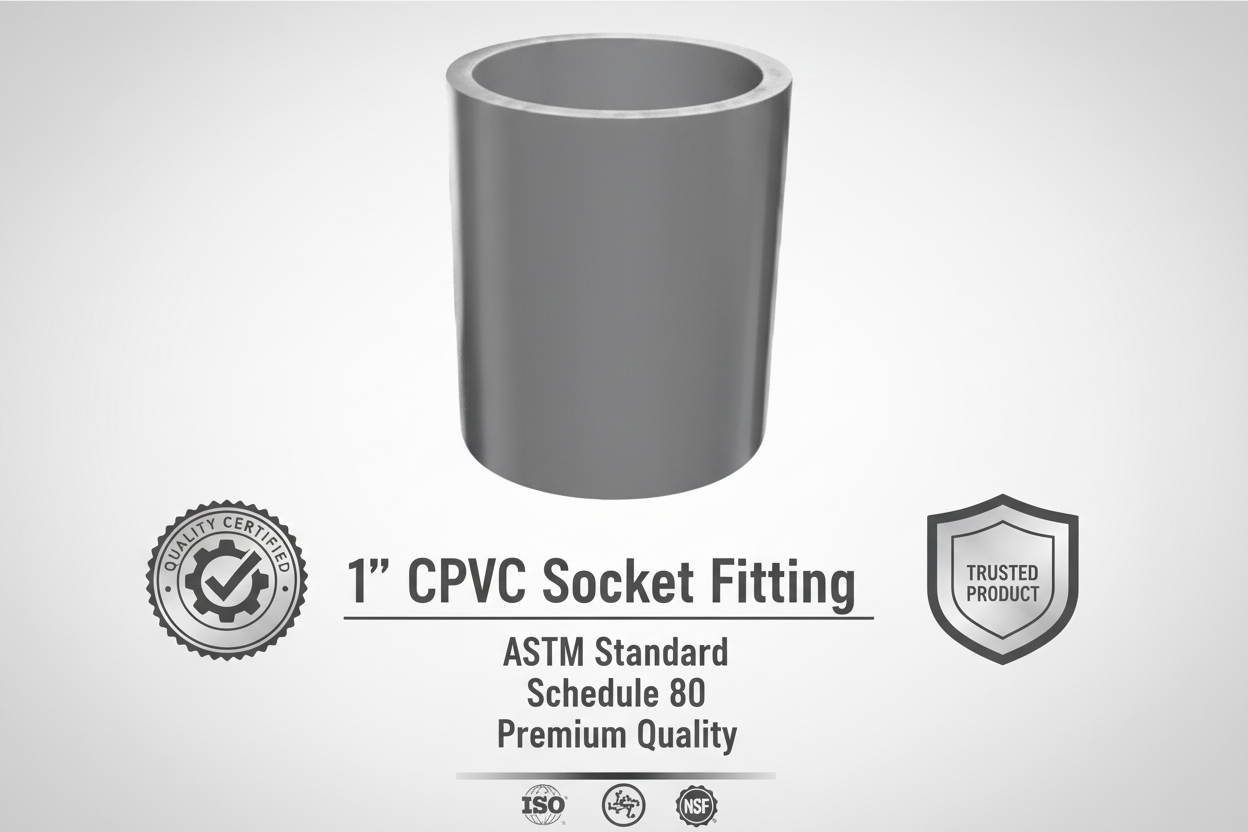 CPVC Socket Fitting - ASTM SCH-80 Schedule 80 Premium Quality