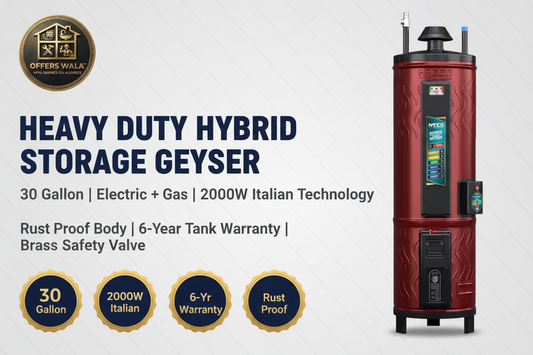 30-GL Heavy Duty Hybrid Geyser – Hero Banner A+ Image