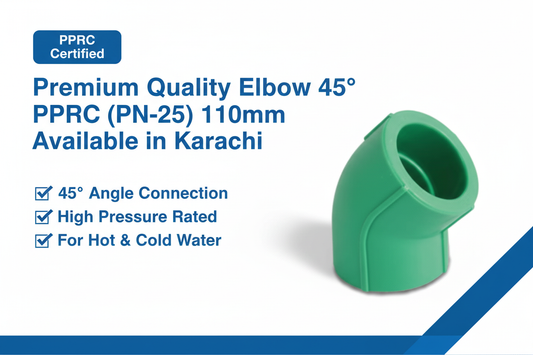Elbow 45° PPRC PN-25 110mm Premium Quality Available in Karachi