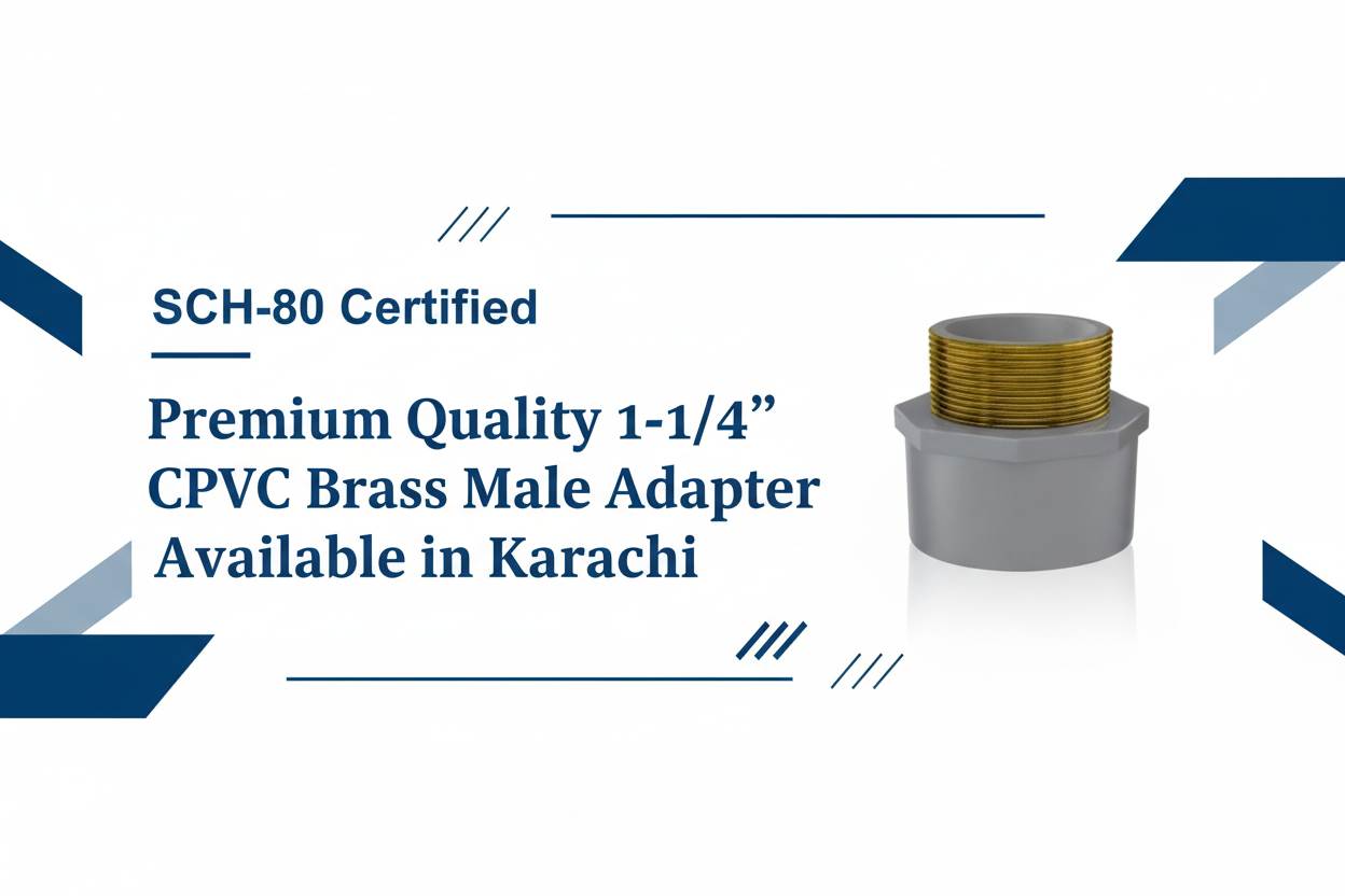 SCH-80 Certified Premium Quality Brass Male Adapter Available in Karachi
