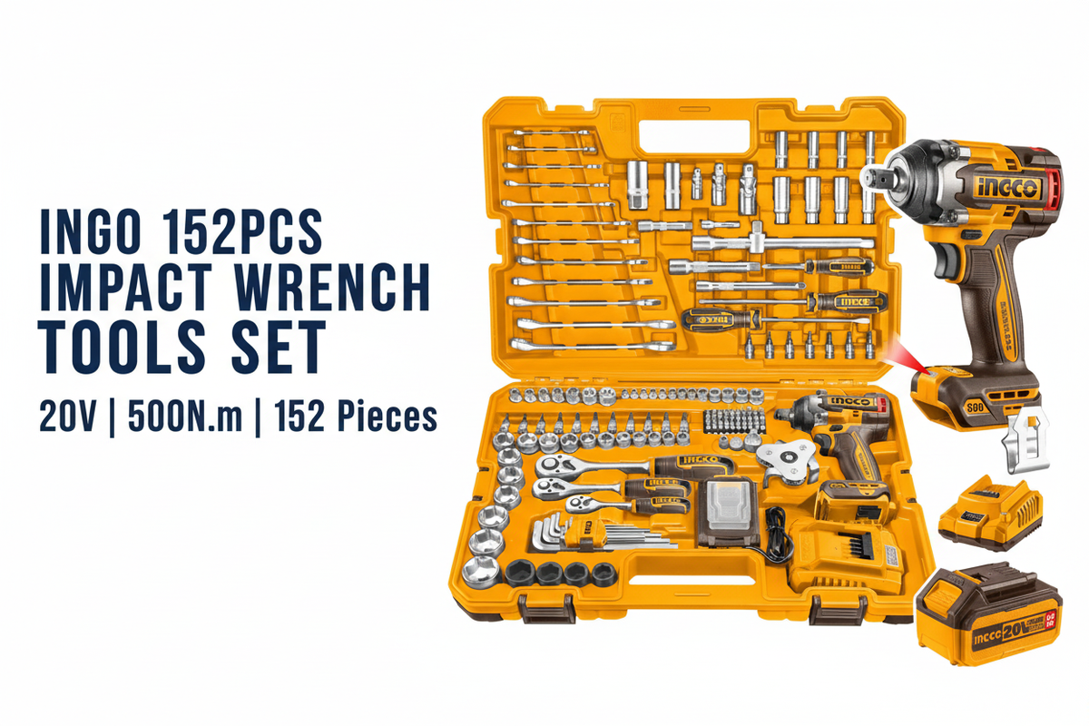 Ingco 152 Pcs Tools Set Hero Banner - Professional Product Display