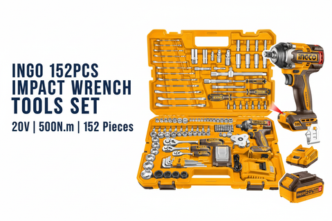 Ingco 152 Pcs Tools Set Hero Banner - Professional Product Display