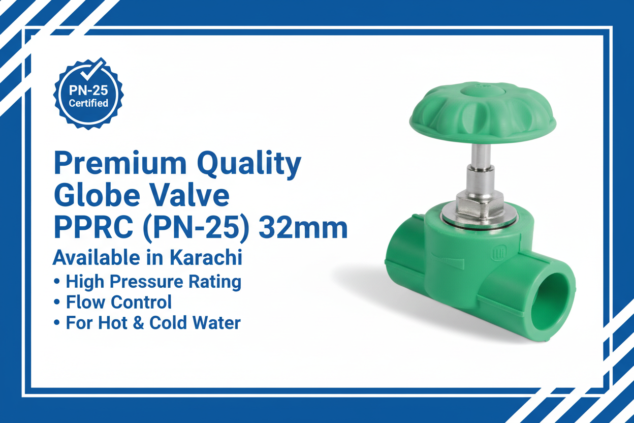 Premium PPRC Globe Valve 32mm PN-25 - Available in Karachi