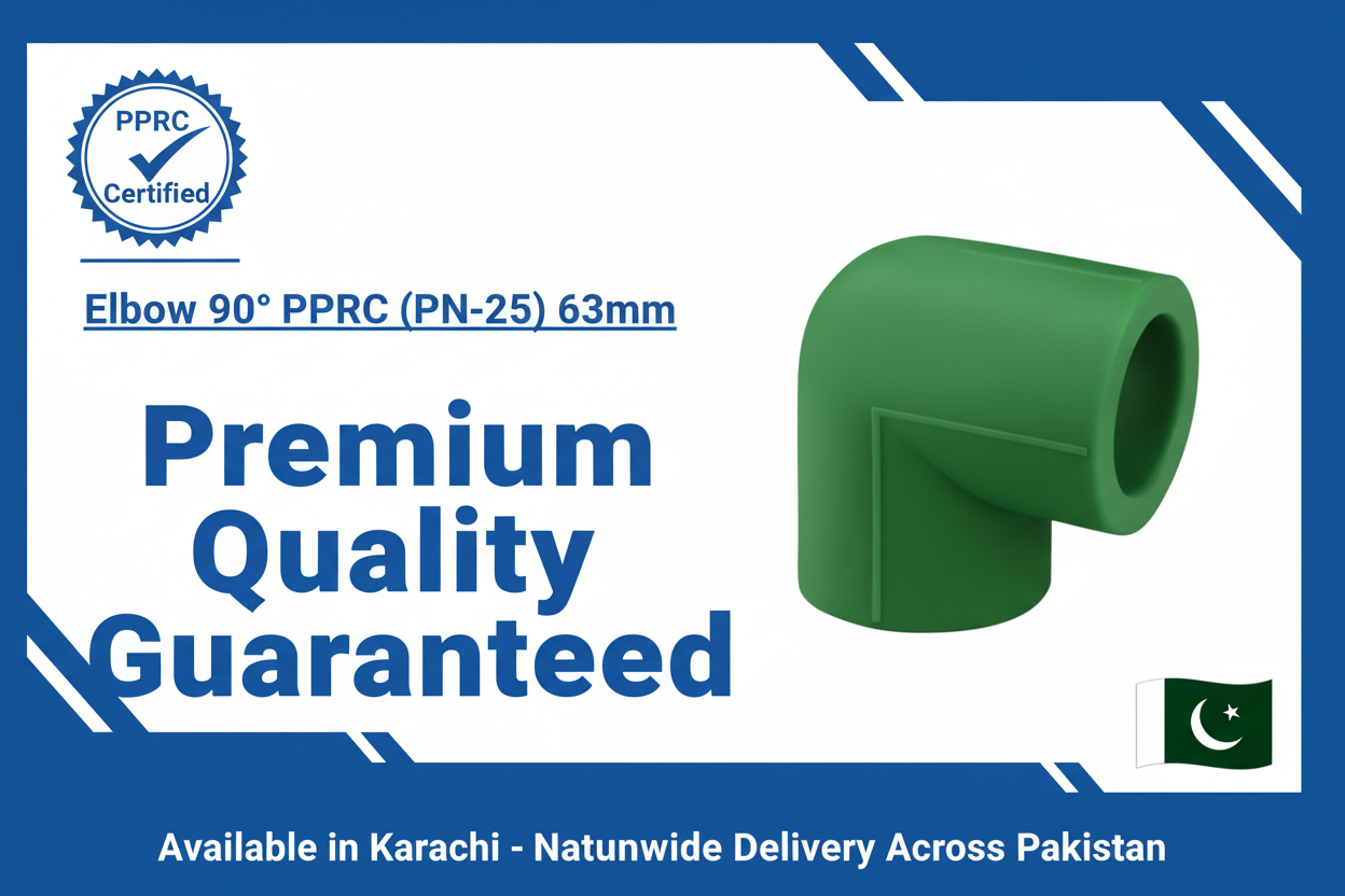 Elbow 90° PPRC PN-25 63mm Quality Certification
