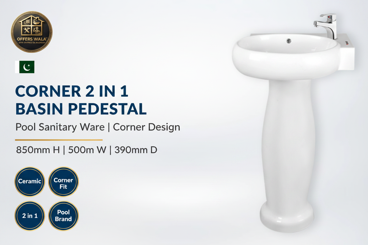 Corner 2 in 1 Basin Hero Banner — Offers Wala