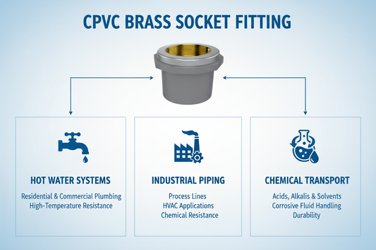 CPVC Brass Socket Applications - Hot Water Systems, Industrial Piping, Chemical Transport