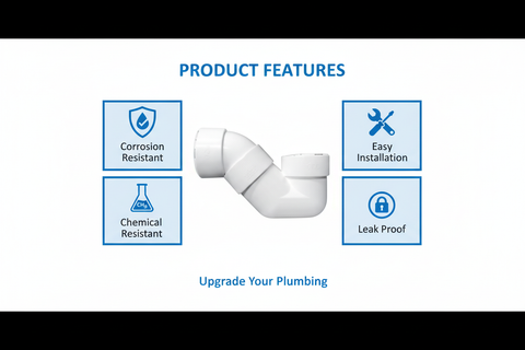 White UPVC P-Trap Features - Corrosion Resistant, Easy Installation, Chemical Resistant, Leak Proof