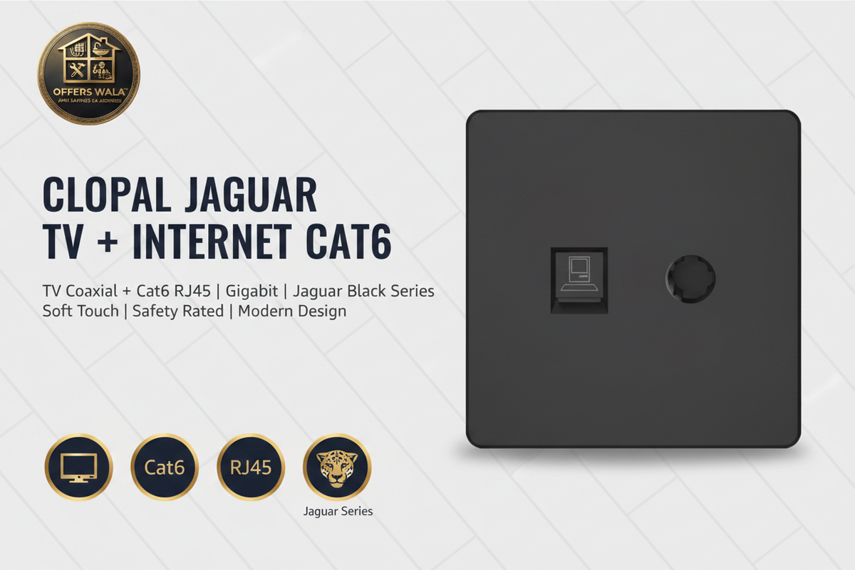 Clopal Jaguar Black TV plus Internet Cat6 – Hero Banner A+ Image