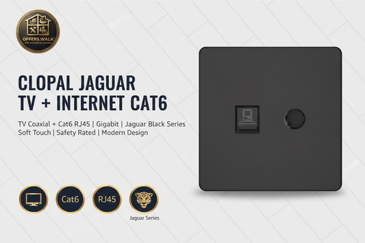 Clopal Jaguar Black TV plus Internet Cat6 – Hero Banner A+ Image