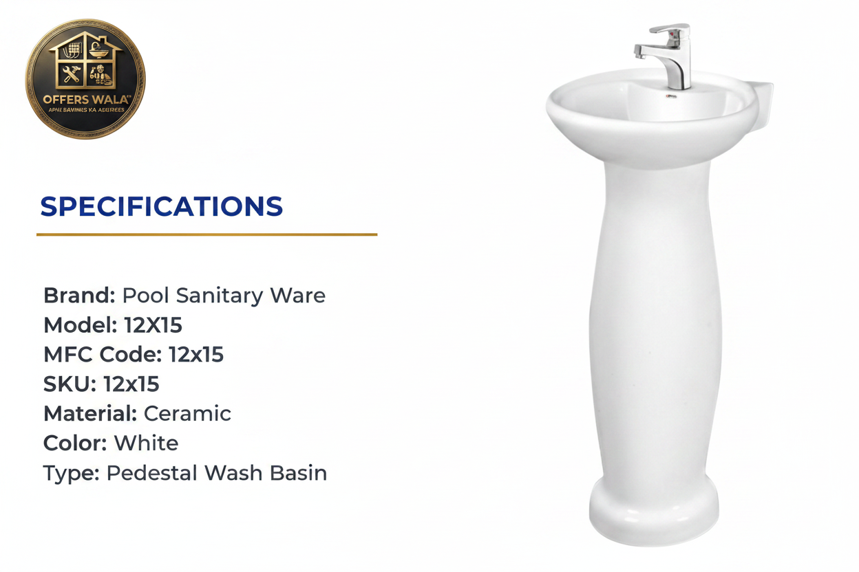 12X15 Basin Pedestal Specifications — Offers Wala