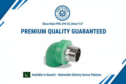 Elbow Male PPRC PN-25 20mm*1/2" Quality Certification