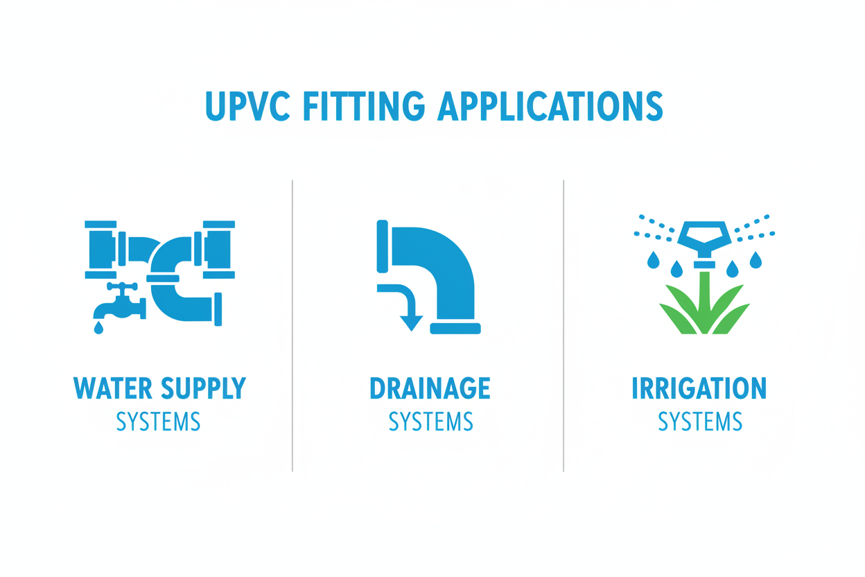 UPVC V.Socket/Adapter Applications - Water Supply, Drainage, Irrigation Systems