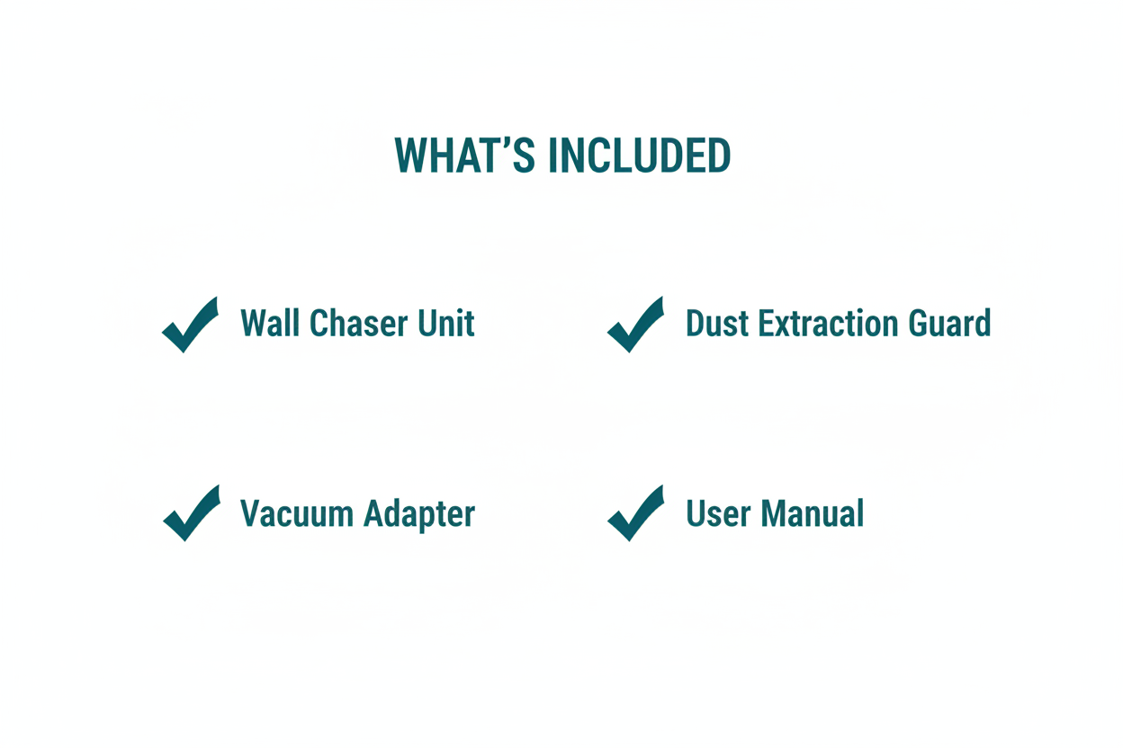 Bosch GNF35A Package Contents - Wall Chaser, Dust Extraction Guard