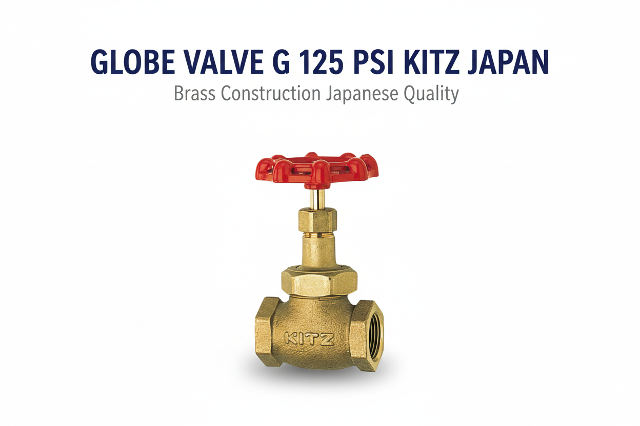 Globe Valve G (125 PSI) KITZ Japan - Brass Construction Japanese Quality