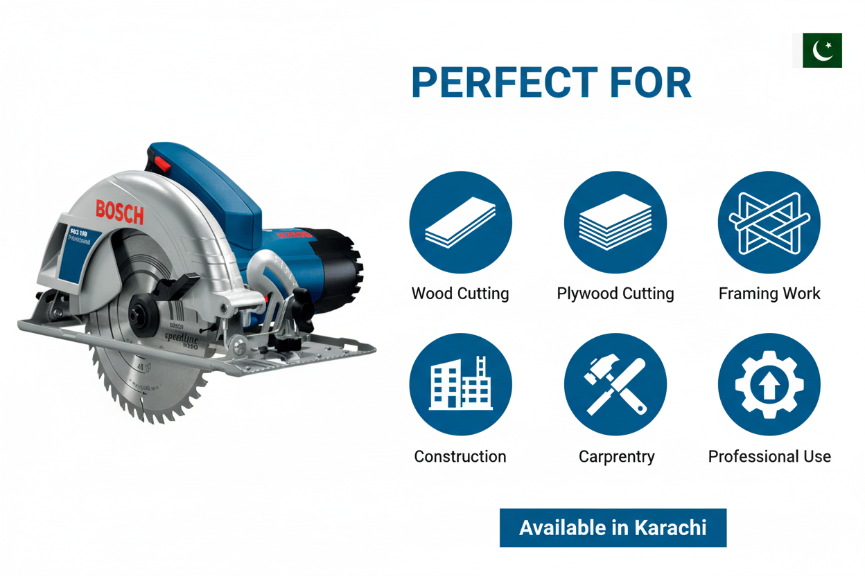 Bosch GKS190 Applications - Wood Cutting, Plywood, Framing, Construction