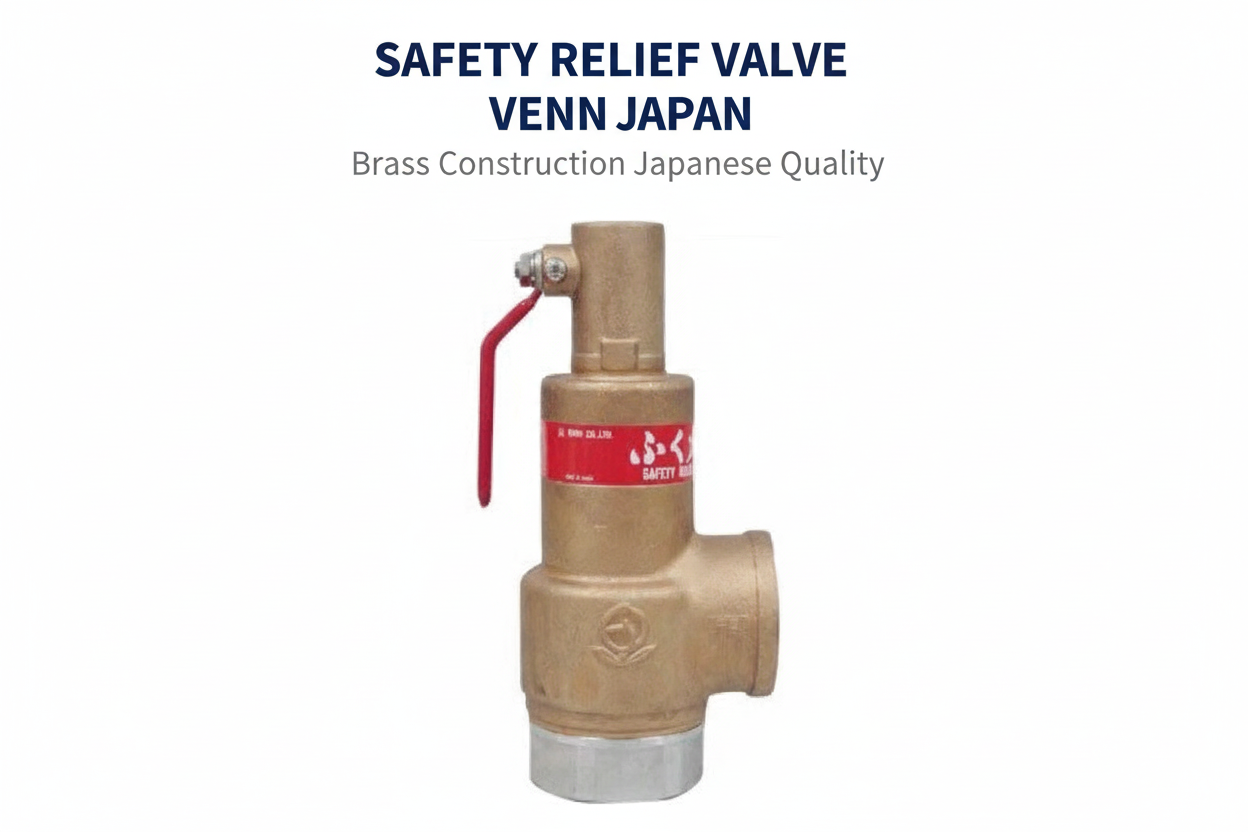 Safety Relief Valve VENN Japan - Brass Construction Japanese Quality