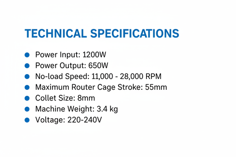 Bosch Router Technical Specifications