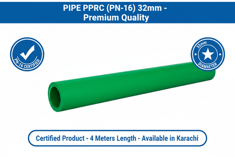 Pipe PPRC PN-16 32mm Quality Certification
