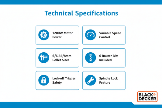 Black & Decker Router Technical Specifications