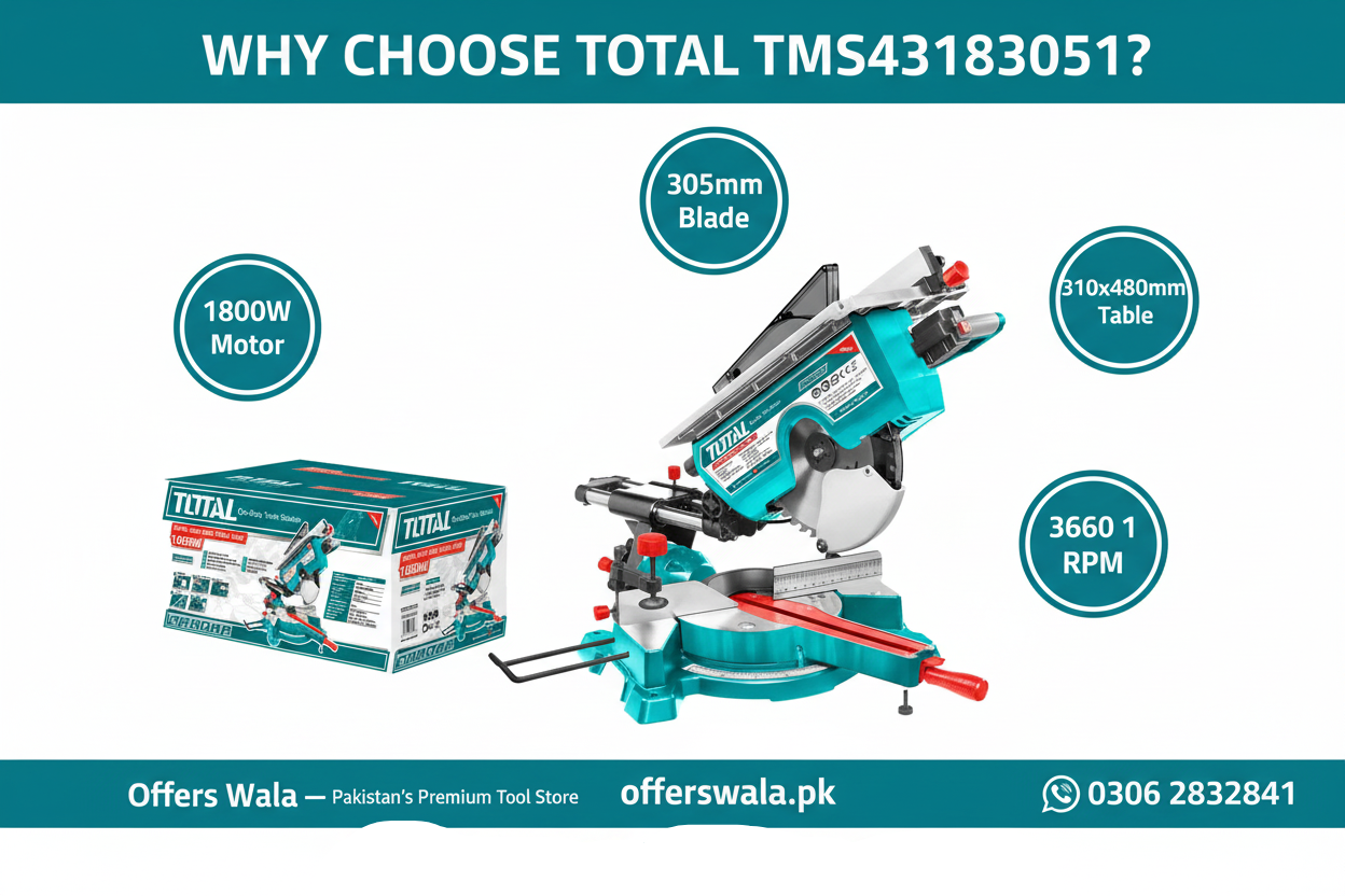 Why Choose Total TMS43183051 2-in-1 Saw - Offers Wala Pakistan