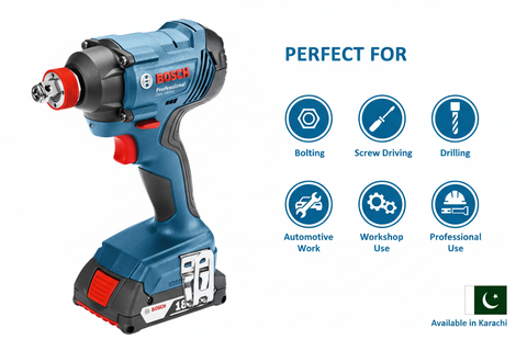 Bosch GDX18V-LI Applications - Bolting, Screw Driving, Drilling