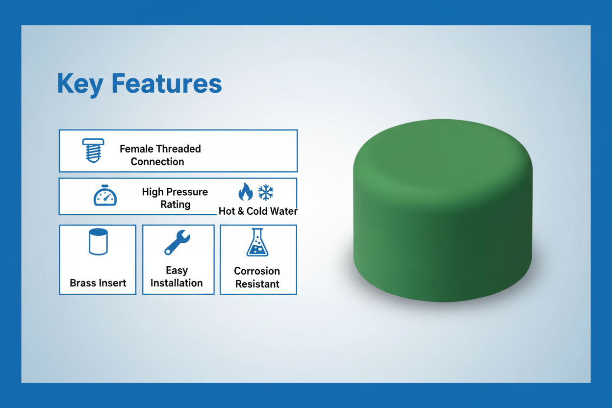 PPRC Endcap Key Features - High pressure, corrosion resistant