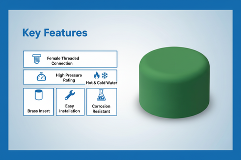PPRC Endcap Key Features - High pressure, corrosion resistant