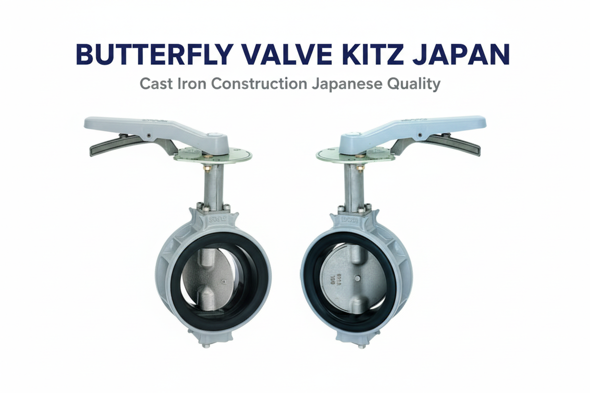 Butterfly Valve KITZ Japan - Cast Iron Construction Japanese Quality