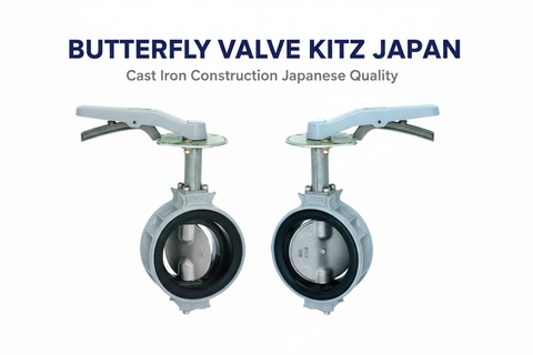 Butterfly Valve KITZ Japan - Cast Iron Construction Japanese Quality