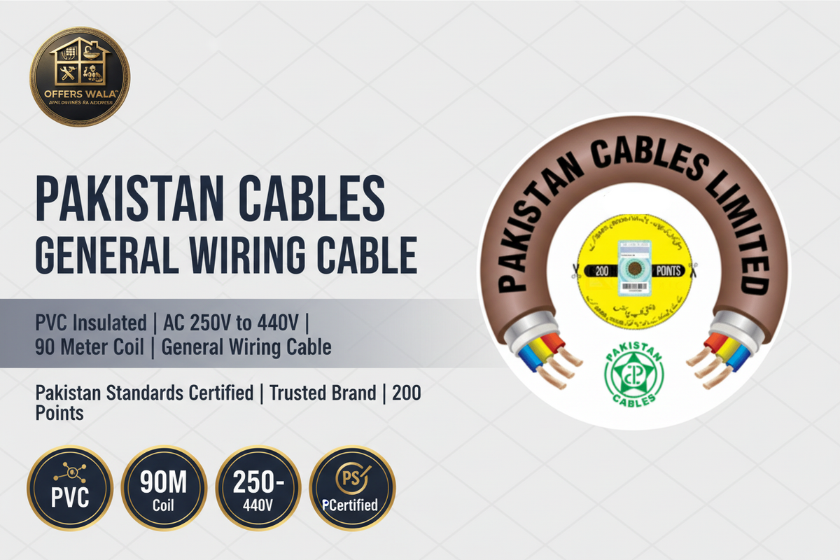 Pakistan Cables General Wiring Cable – Hero Banner A+ Image
