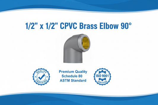 CPVC Brass Elbow 90° - ASTM SCH-80 Schedule 80 Premium Quality