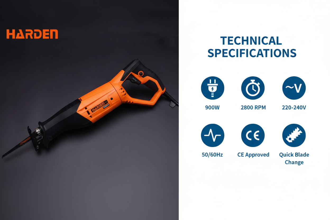 Harden 752672 Technical Specifications - 900W Power, 2800 RPM, CE Approved