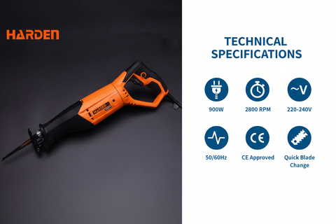 Harden 752672 Technical Specifications - 900W Power, 2800 RPM, CE Approved