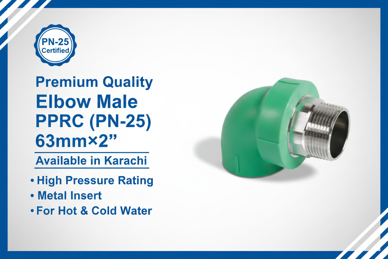 Elbow Male PPRC PN-25 63mm*2"