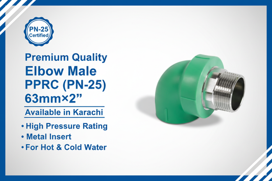 Elbow Male PPRC PN-25 63mm*2"