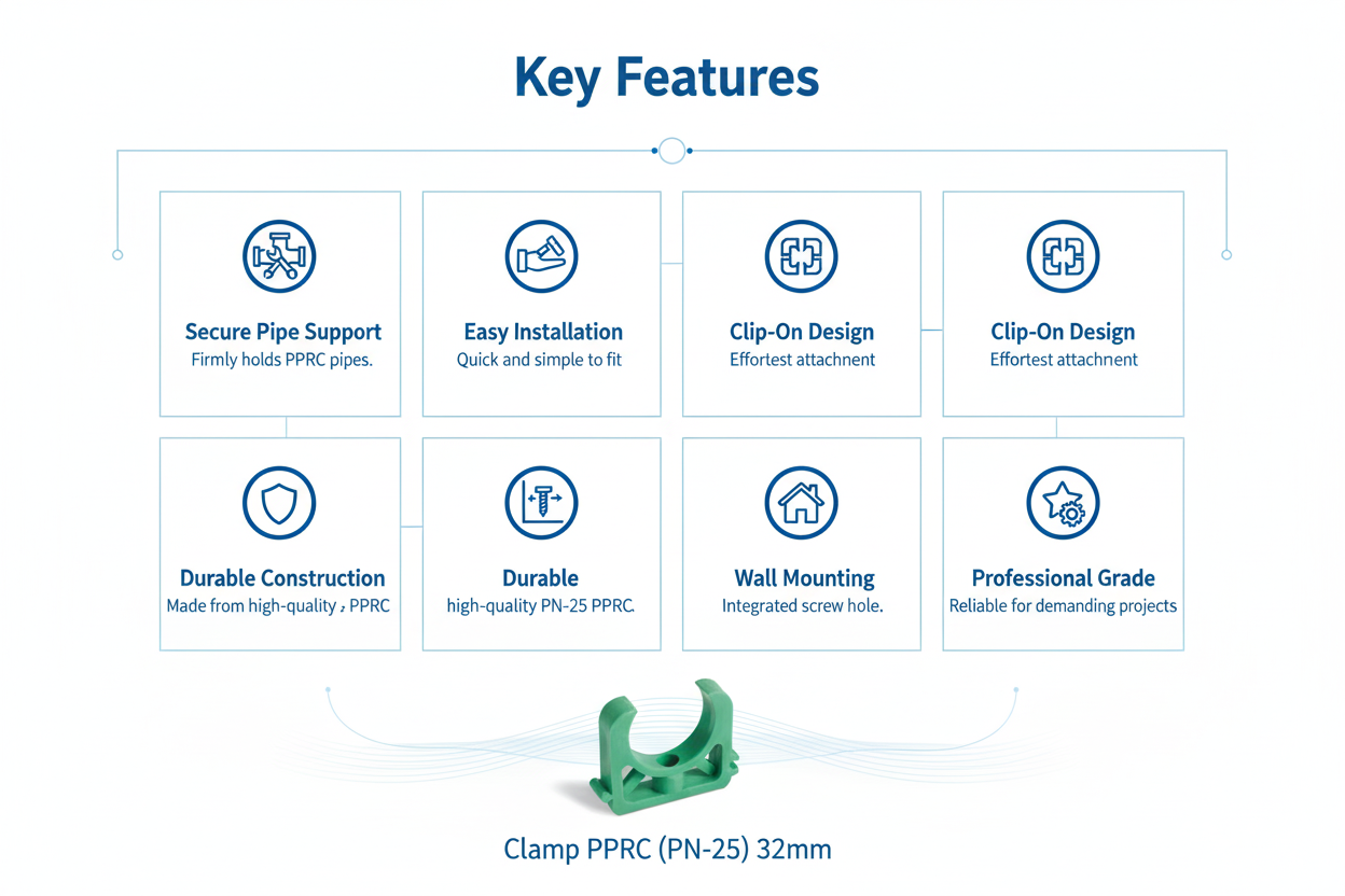 Clamp PPRC PN-25 32mm Product Features