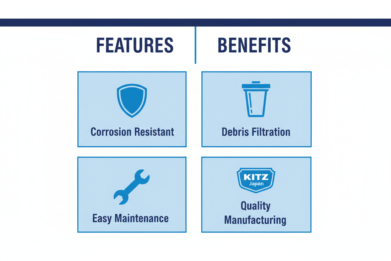 Strainer Bronze Y KITZ Japan - Features & Benefits