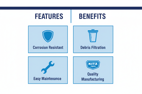 Strainer Bronze Y KITZ Japan - Features & Benefits