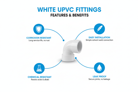 White UPVC Fittings Features and Benefits