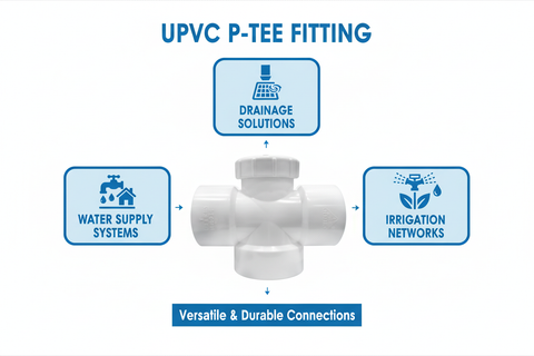 UPVC P-Tee Applications - Water Supply, Drainage, Irrigation Systems