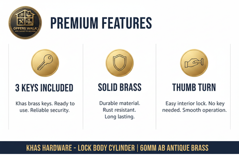 Khas Cylinder 60mm AB – Features Panel