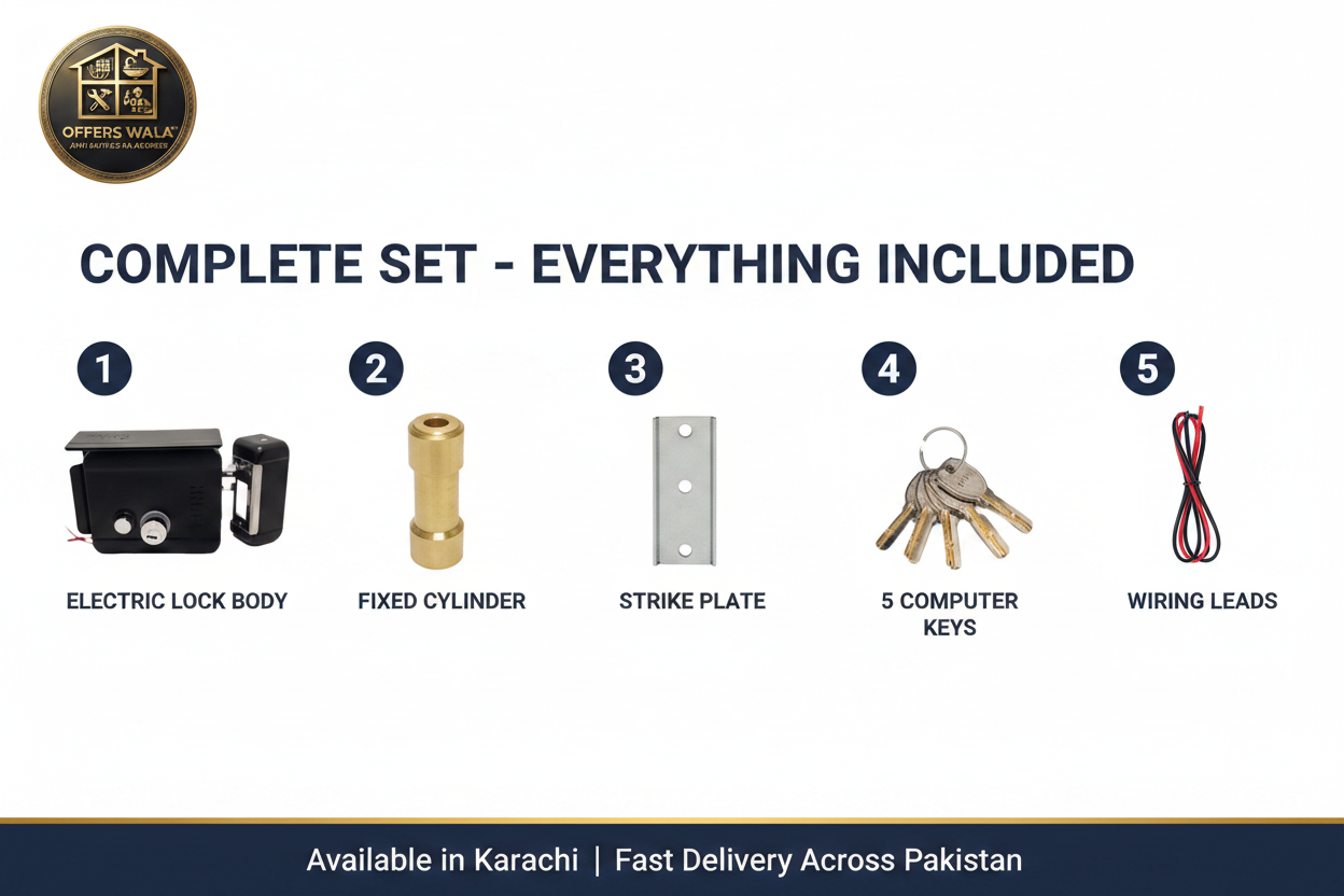 Khas Maximum Electric Lock – Whats in the Box