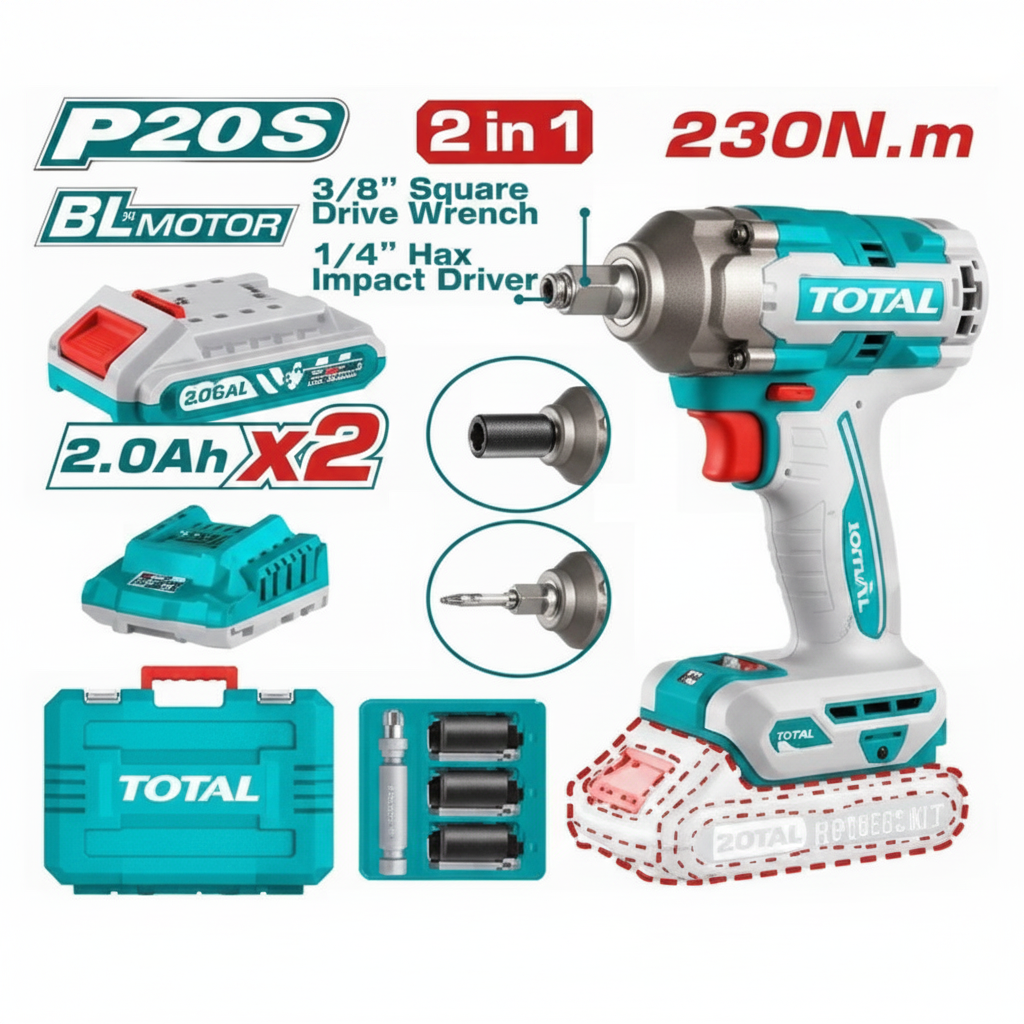 20V Brushless Cordless Impact Wrench & Driver – Buy Online in Karachi | Best Price Pakistan