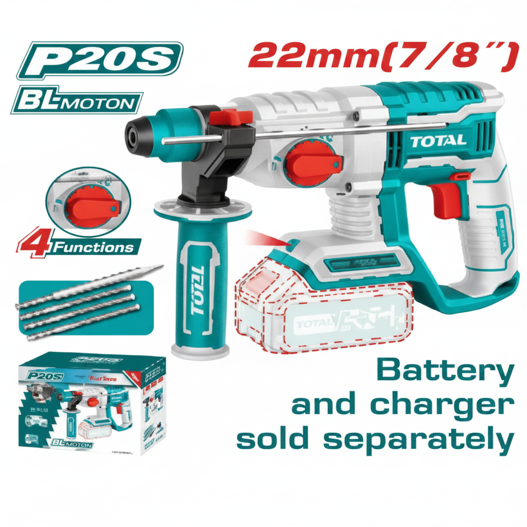 Cordless Rotary Hammer TRHLI20208 – 20V Brushless Motor, Buy in Karachi | Offers Wala