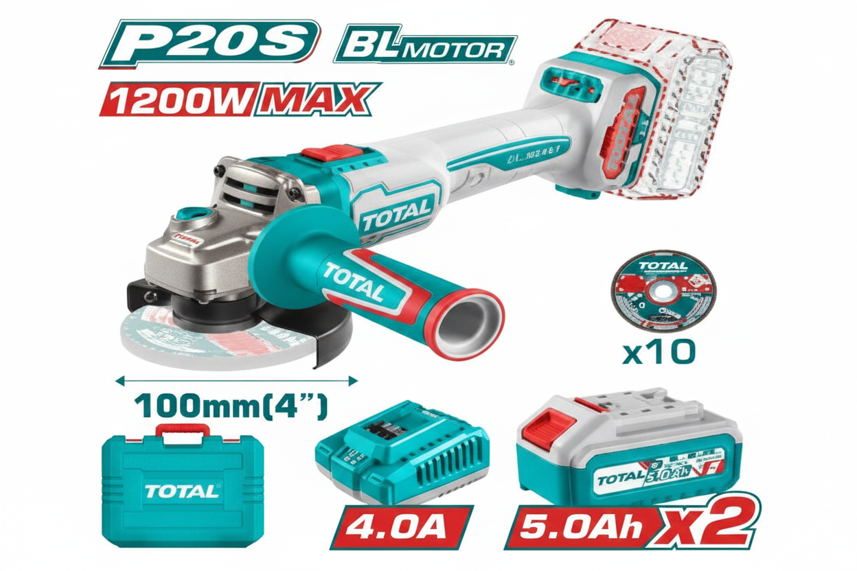 20V Brushless Angle Grinder Kit with 5Ah Battery – Buy Online in Karachi | Offers Wala