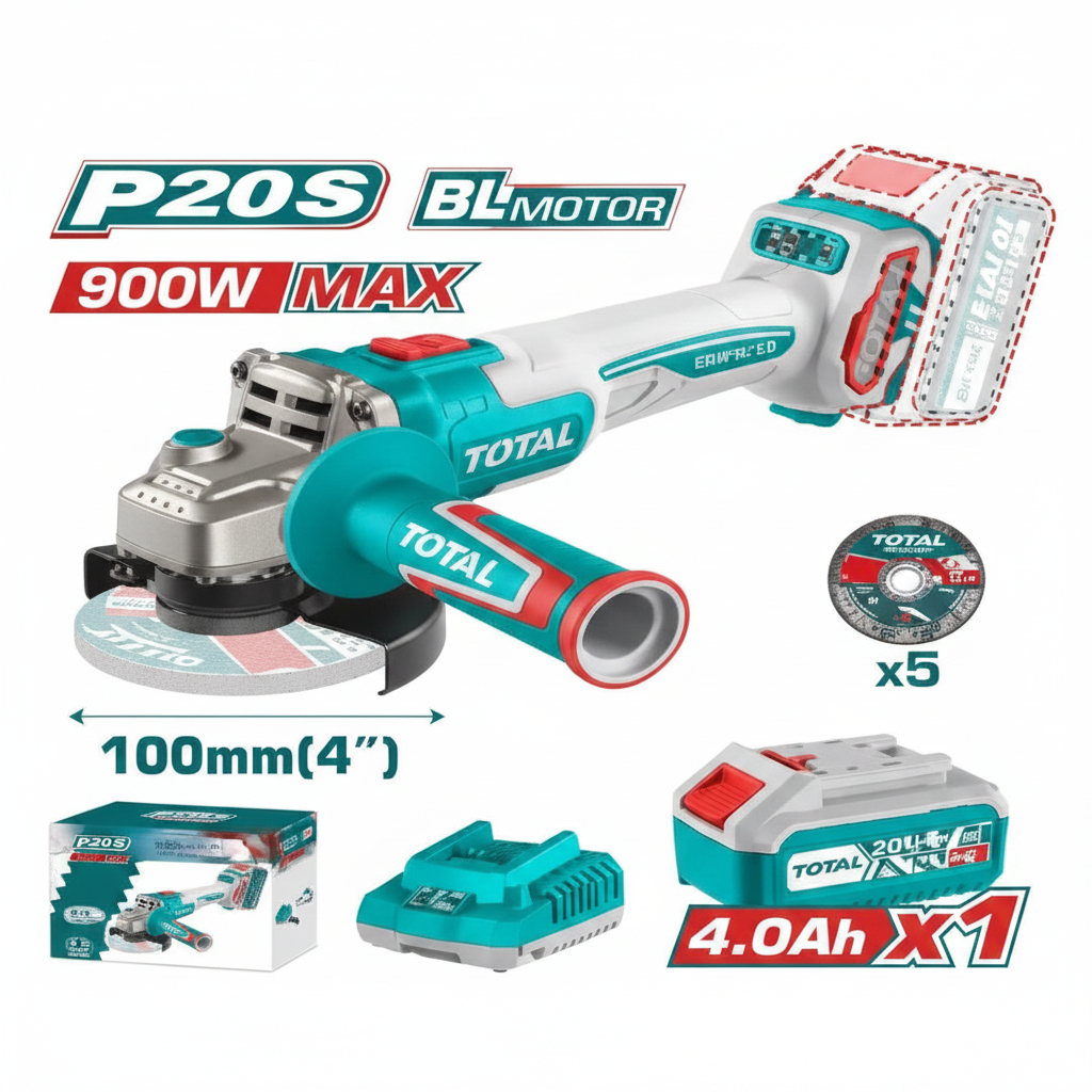 Brushless Angle Grinder 20V 900W – Buy Online in Karachi | Offers Wala