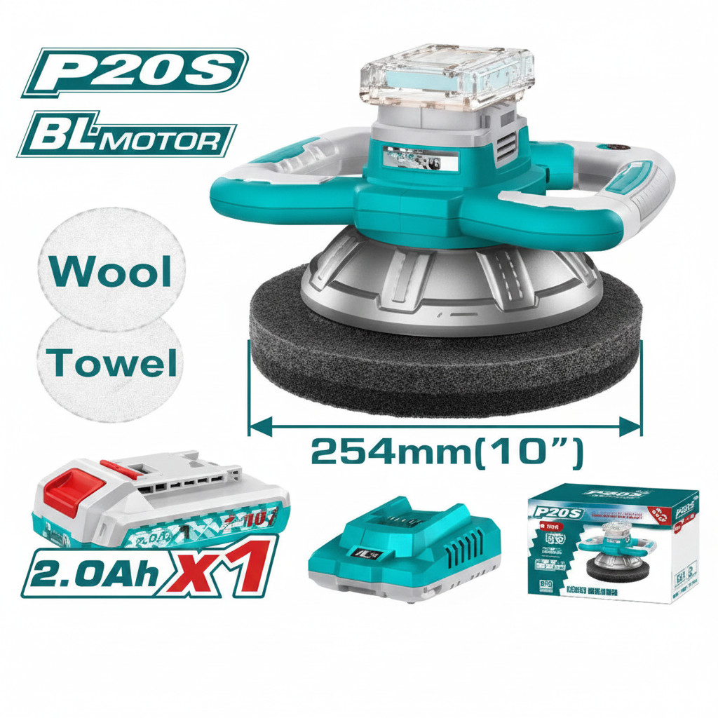 Cordless Car Polisher TOPLI2025481 – 20V Brushless Car Polisher for Sale in Karachi, Pakistan