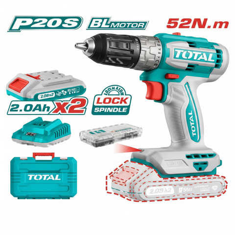 20V Brushless Cordless Drill Machine available for delivery in Karachi – powerful rechargeable drill for home and professional use