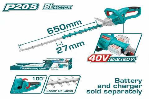 40V Brushless Cordless Hedge Trimmer THTLI40028 – Buy Online in Karachi, Pakistan | Best Price & Fast Delivery