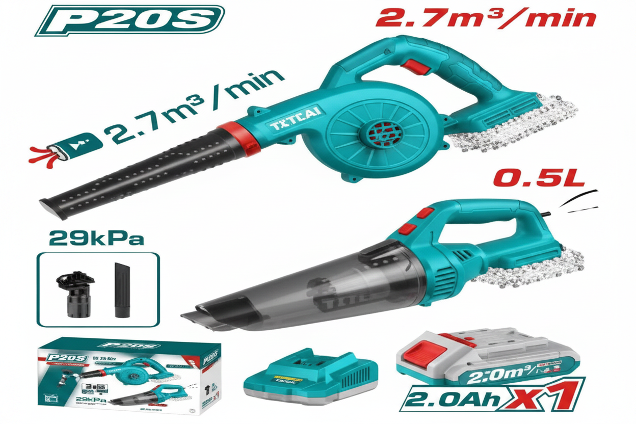 Total 20V Cordless Blower and Vacuum Cleaner Combo Kit – Buy Online in Karachi | Best Price Pakistan